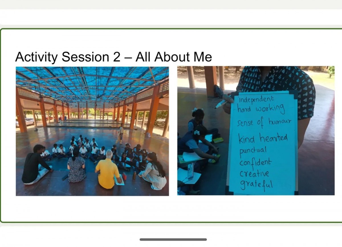 A new activity at Deepam Olcott centre..

"All About Me..."

This was a newly introduced activity. Our volunteer, Radha, conceptualised this activity.

Each kid was given a printed form to fill in their personal details and hobbies, what they want to become and so on.

The idea is to continue this activity right through the year and get each child to build a dossier.

The idea is also to start inculcating values in the children

#deepamvolunteer #deepamngo #volunteerinchennai #volunteer